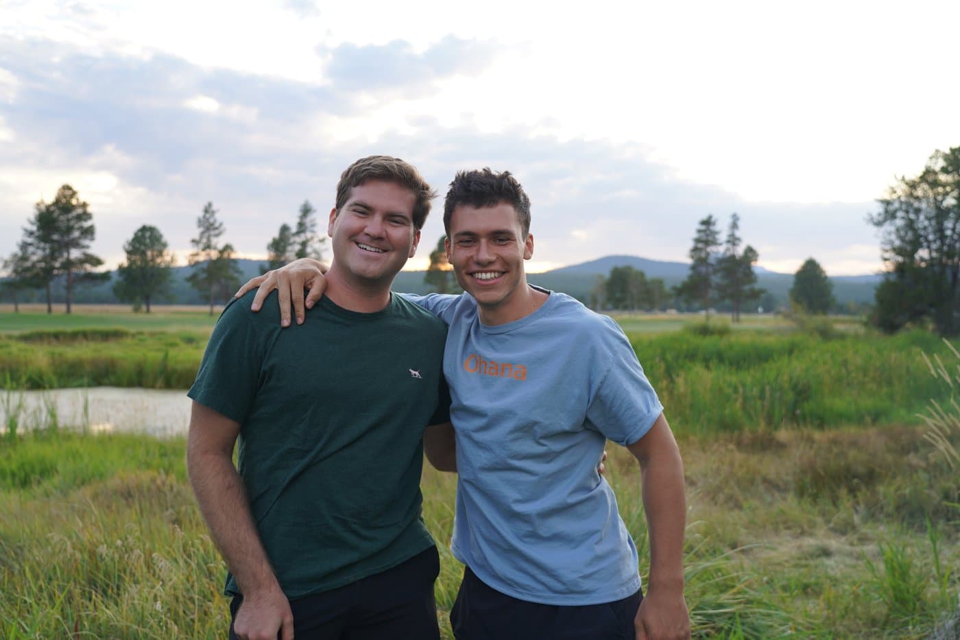 Two Ohana teammates outdoors
