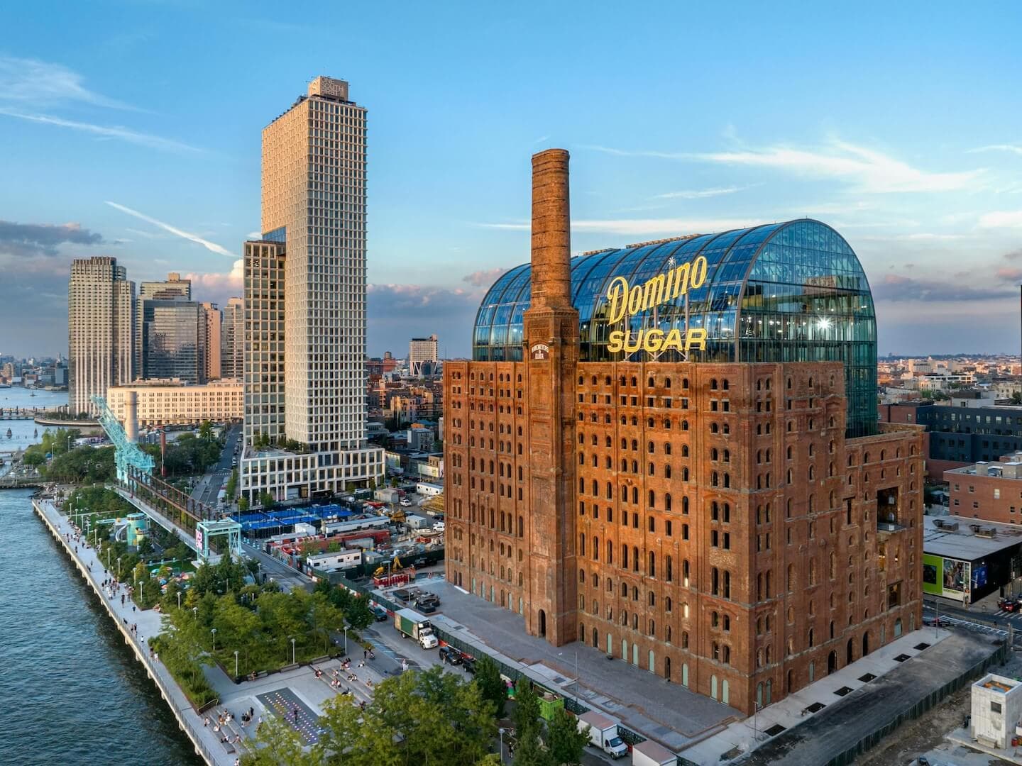 Domino Sugar refinery on the Brooklyn waterfront